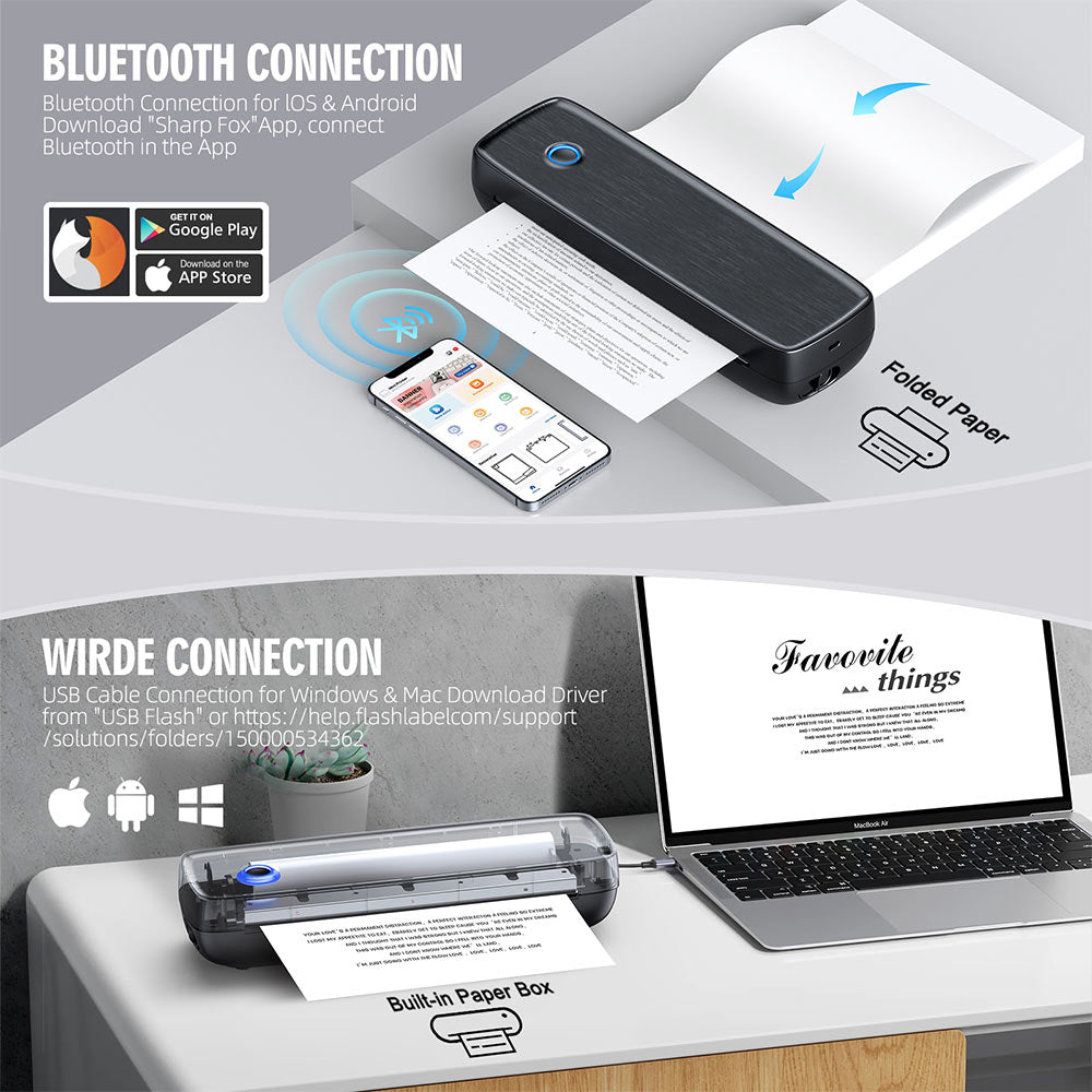Aixiqee A80 Portable Thermal Printer