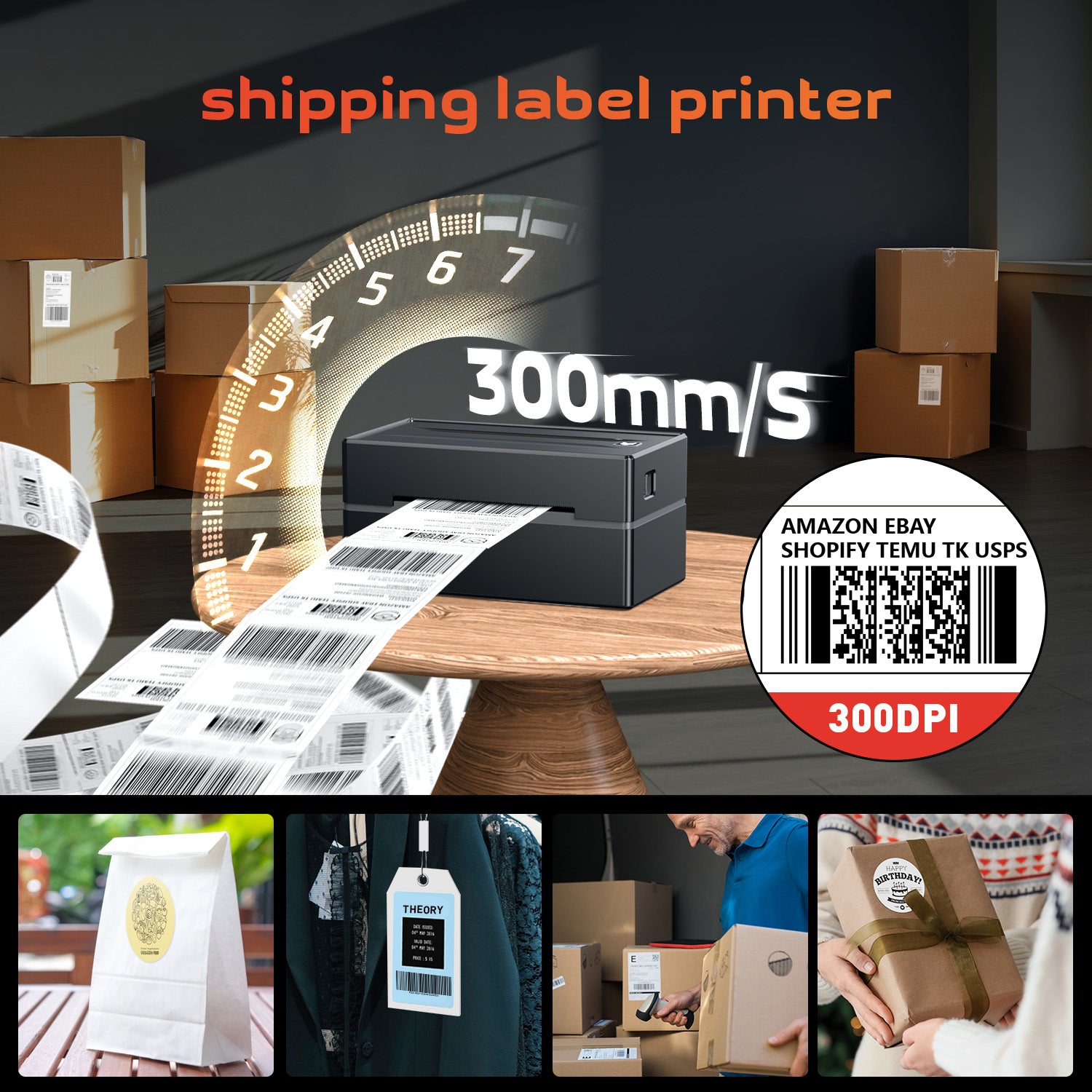 Aixiqee Y812 Thermal transfer label printer
