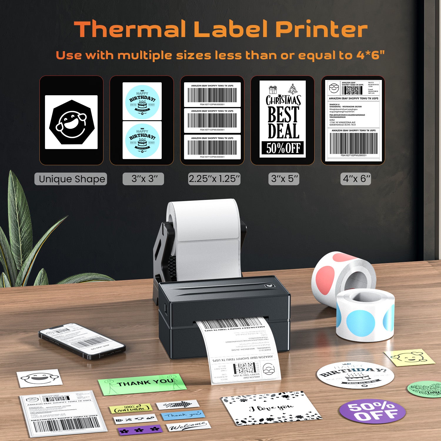 Aixiqee Y812 Thermal transfer label printer